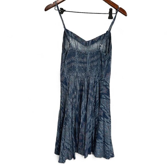 Aeropostale Womens Swing Mini Sundress Sz Small Blue Lightweight Boho Sleeveless - Picture 2 of 12